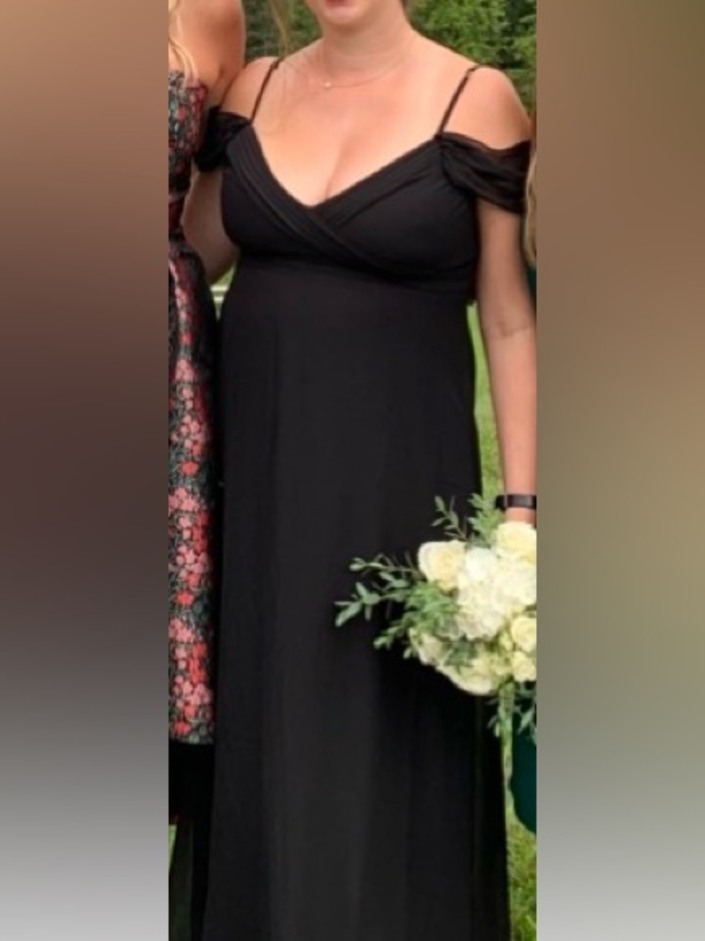 Cold Shoulder Black Dress